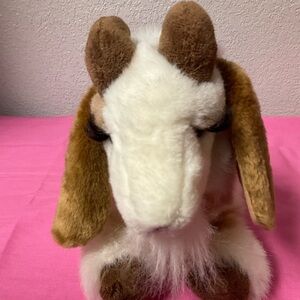 Brown and White Plush Goat by Douglas Toys Stuffed Animals Plush Toys